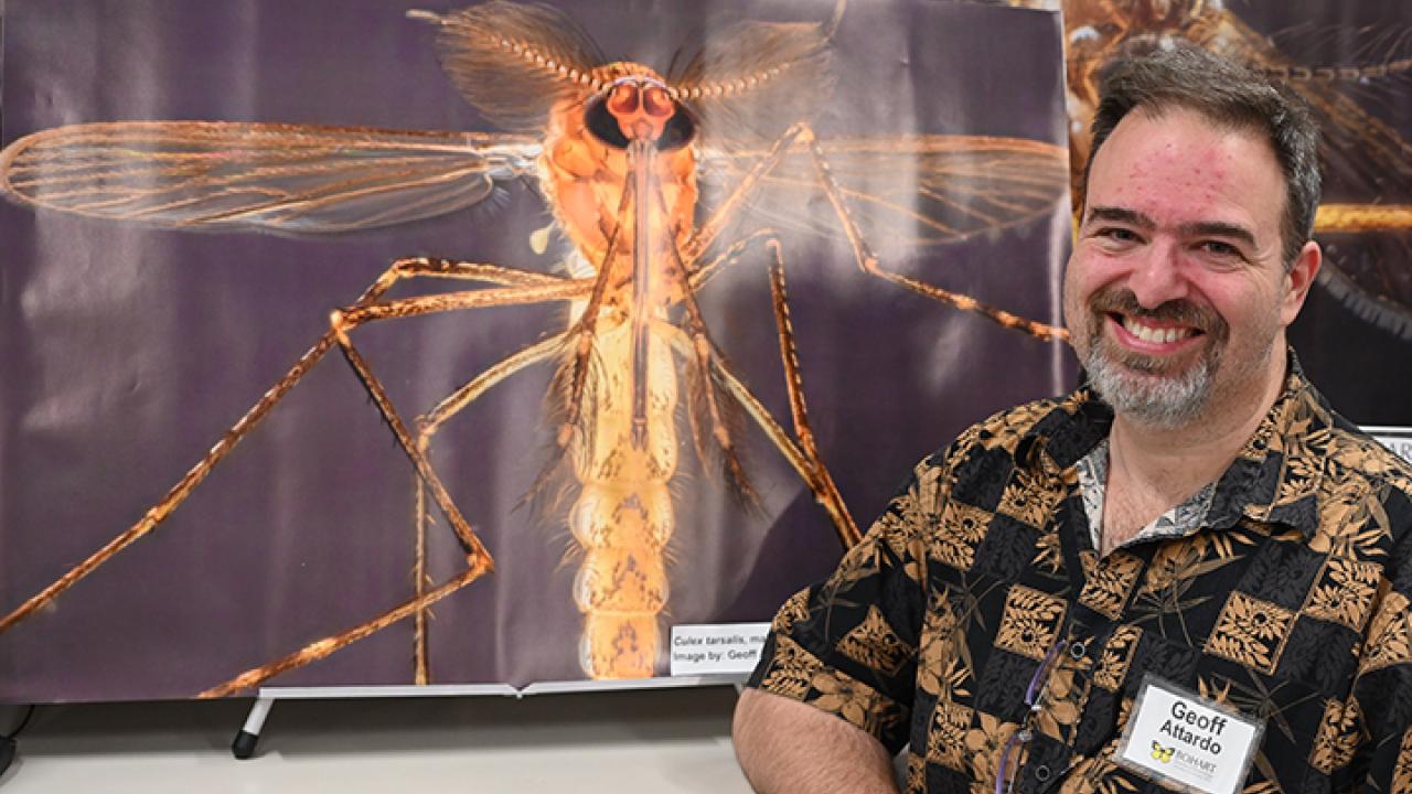 Medical entomologist-geneticist Geoffrey Attrardo