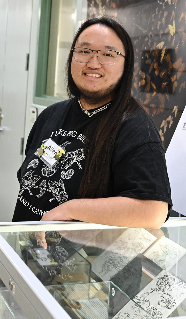 Entomologist-artist Allen Chew (Photo by Kathy Keatley Garvey)