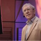 Entomologist Michael Hoffmann presenting a TED talk